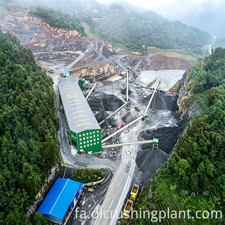 خط تولید سنگدانه سنگ آهک با سنگ شکن چکشی سنگین limestone sand aggregate production line with heavy hammer crusher